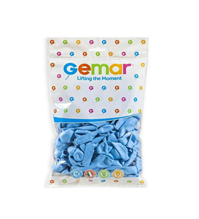 Gemar Doğum Günü Organizasyon Parti Balon - 33 Cm. - Açık Mavi - 100 Adet 