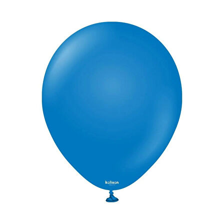 Gemar Parti Doğum Günü Organizasyon Balon - 28 Cm. - Ivory - Blue - 100 Adet 