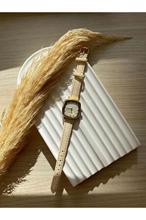 Bs Stıll Vintage Kadın Kol Saati Retro quartz deri kordon 1 Adet