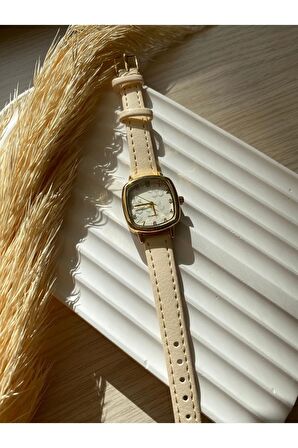 Bs Stıll Vintage Kadın Kol Saati Retro quartz deri kordon 1 Adet