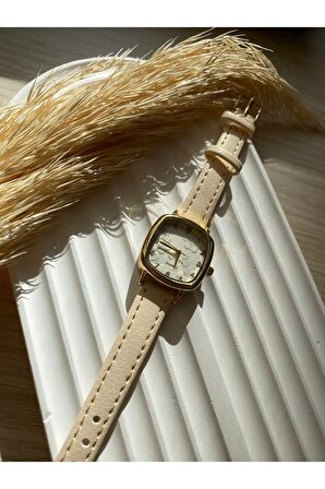 Bs Stıll Vintage Kadın Kol Saati Retro quartz deri kordon 1 Adet