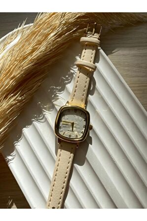 Bs Stıll Vintage Kadın Kol Saati Retro quartz deri kordon 1 Adet