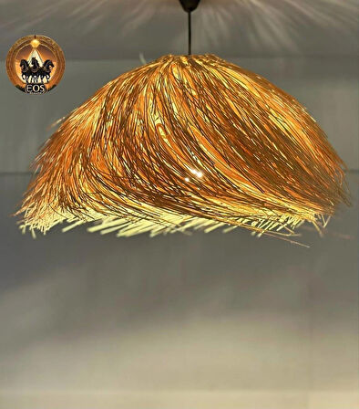 Bali Bambu Rattan Avize Tropikal Kaçış