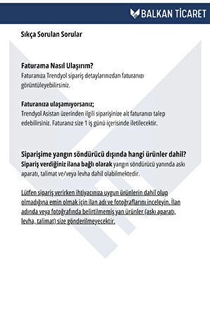 6 kg köpüklü yangın söndürme cihazı+Sehpa+Talimat+Levha