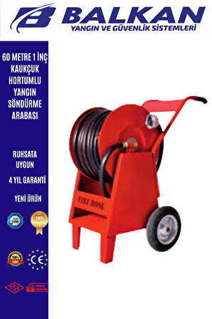 60 Metre 1 İnç Yangın Hortum Aracı