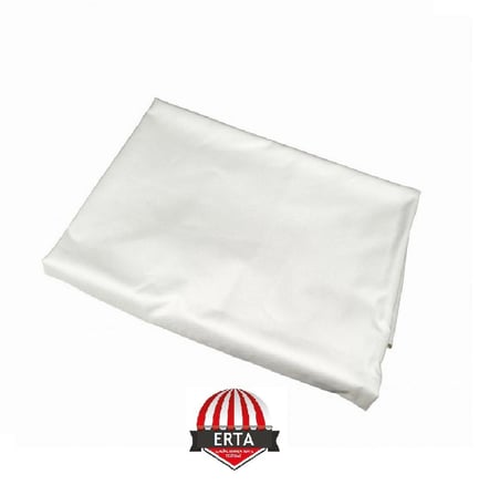 3 METRE X 55 CM BEYAZ Renk Polyester Balkon Demiri Brandası Su Geçirmez 1.sınıf 650g
