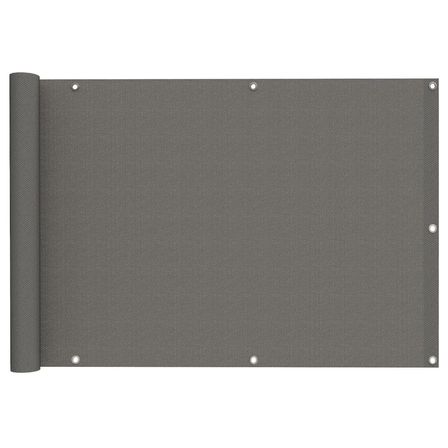 7 METRE X 50 CM Gri Renk Polyester Balkon Demiri Brandası Su Geçirmez 1.sınıf 650g