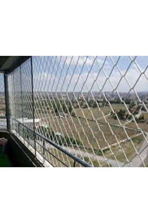 6 Mm 2,20 X 7 Metre Balkon Güvenlik Filesi Çocuk Emniyet Ağı Merdiven Güvenlik Filesi Güvenlik Ağı 