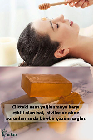 Propolisli bal sabunu peeling etkili (Ballı şeffaf sabun B vitaminli)