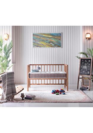 Bamboo 60x120 Park Yatak Bebek Yatağı Beşik Yatağı (Ölçü Seçenekli)