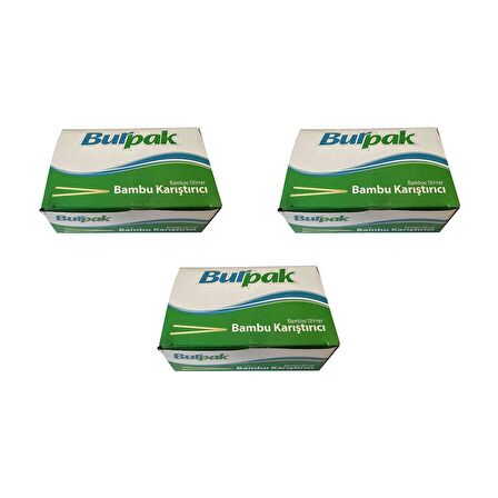 Burpak Tahta Ahşap Bambu Çay Kahve Karıştırıcı Çubuk Kaşık - 11 Cm. - 400 Adetlik 5 Paket