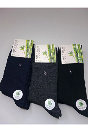  3 Çift Bambu Soket Çorap Dikişsiz Parfümlü 