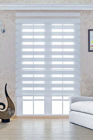 Bambu Stor Zebra Perde Etek Dilimsiz