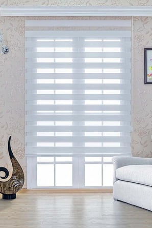 Bambu Stor Zebra Perde Etek Dilimsiz