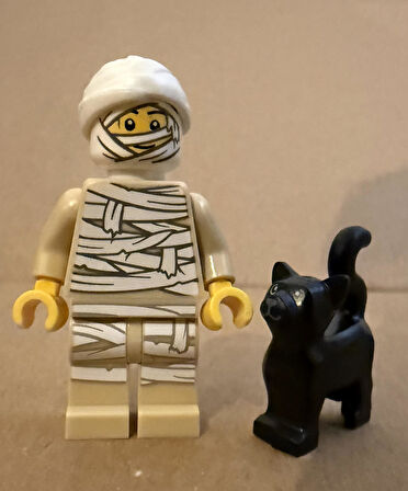 Orjinal Lego Minifigür Mummy with cat