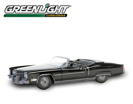 Greenlight 1/64 Black Bandit Series 29 - 1972 Cadillac Eldorado Fleetwood Convertible Diecast Model Araba