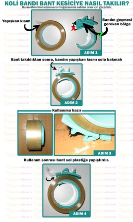 2 Adet X-Lite Koli Bandı Kesici Bant Kesme Aparatı Türk Malı