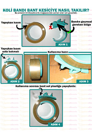2 Adet X-Lite Koli Bandı Kesici Bant Kesme Aparatı Türk Malı