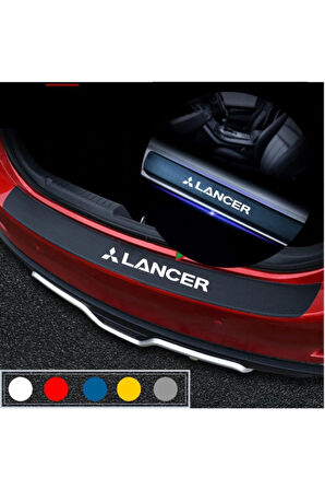 MİTSUBİSHİ LANCER İÇİN ÖZEL YENİ UYUMLU AKSESUAR OTO BAGAJ VE KAPI EŞİĞİ ÖZEL YENİ STİCKER SETİ KARBON
