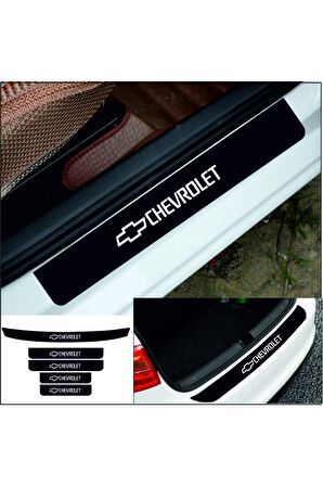 CHEVROLET İÇİN ÖZEL YENİ UYUMLU AKSESUAR OTO BAGAJ VE KAPI EŞİĞİ ÖZEL YENİ STİCKER KARBON