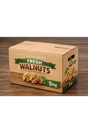 Doğal İç Ceviz Kelebek 5 Kg - Premium Taze Ekonomik Aile Paketi (koli)