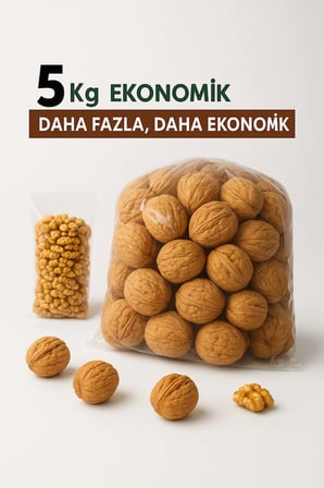CEVİZ KABUKLU 5 KG TAZE YENİ MAHSUL Trakya Yerli Kabuklu Beyaz Ceviz