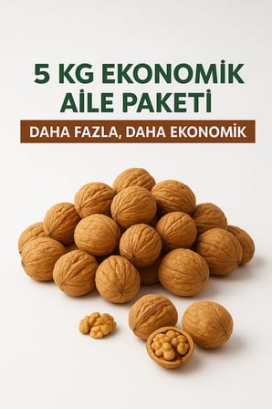 CEVİZ KABUKLU 5 KG TAZE YENİ MAHSUL Trakya Yerli Kabuklu Beyaz Ceviz