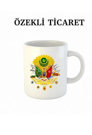 Osmanlı Armalı tuğralı  Kupa Bardak