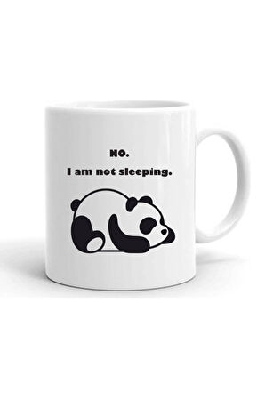 I Am Not Sleeping Baskılı Seramik Çay Kahve Kupa Bardak Hediyelik
