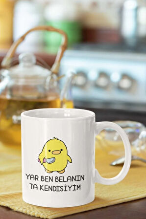 Katil Civciv Yar Ben Belanın Ta Kendisiyim - Baskılı Kupa Bardak