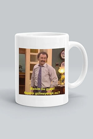 Burhan Altıntop Avrupa Yakası Baskılı Beyaz Kupa Bardak B-2