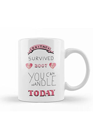 Britney Survived 2007 Kupa Bardak Porselen