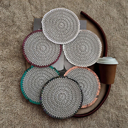 Gümüş Pullu Bardak Altlığı