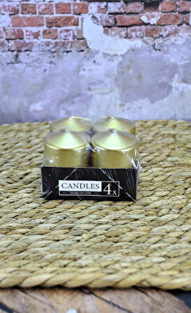 Bar Mumu Baton Mum 4 lü 38 mm Çap 50 mm Uzunluk Metalik Boya 