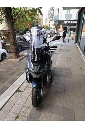 Barossa ADV 125 Siperlik Ön Cam 2024 Model 57cm Açıkfüme Renkli 4mm KISA SPOR CAM