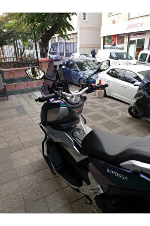 Barossa ADV 125 Siperlik Ön Cam 2024 Model 57cm Açıkfüme Renkli 4mm KISA SPOR CAM