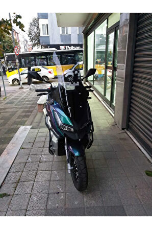 Barossa ADV 125 Siperlik Ön Cam 2024 Model 78cm Açıkfüme Renkli 4mm UZUN CAM
