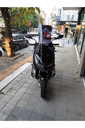 Barossa ADV 125 Siperlik Ön Cam 2024 Model 78cm Siyah Renkli 4mm UZUN CAM