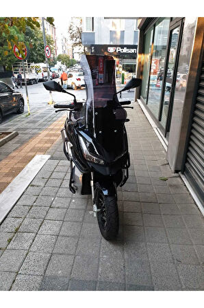 Barossa ADV 125 Siperlik Ön Cam 2024 Model 78cm Siyah Renkli 4mm UZUN CAM