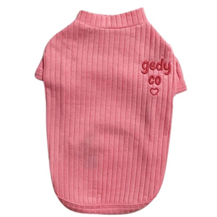 Gedyco Pink Basic Küçük Irk Köpek T-shirtü