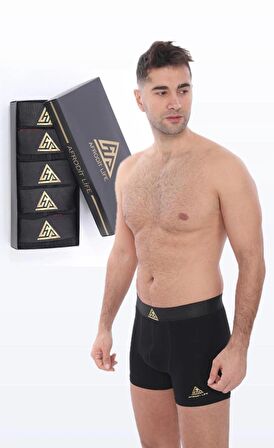 5'li Premium Likralı Kutulu Erkek Boxer