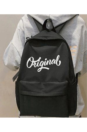 Baskılı Unisex Okul Sırt Çantası