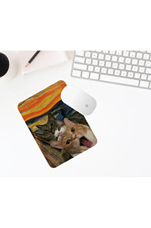 Kedi Baskılı Mouse Pad