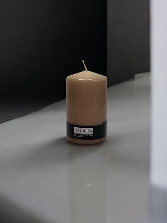 Baton Mumu Tekli 60 mm çap Silindir mum 100 mm boy gövde boya