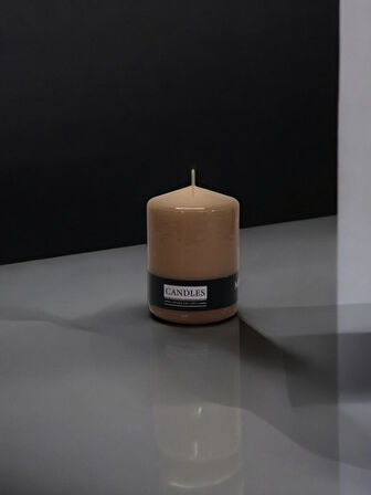 Baton Mumu Tekli 60 mm çap Silindir mum 80 mm boy gövde boya