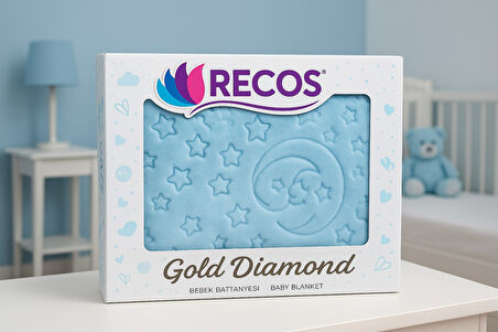 Recos Embos Gold Kutulu Diamond Bebek Battaniye 0-1 Yaş
