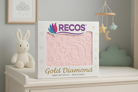 Recos Embos Gold Kutulu Diamond Bebek Battaniye 0-1 Yaş