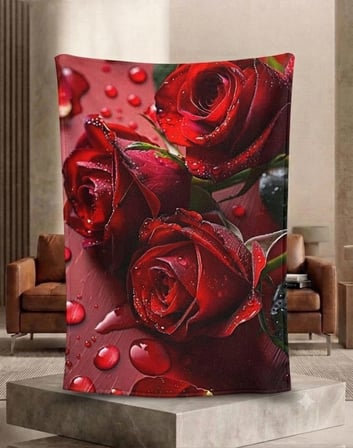 150*220 Cm. Polar Battaniye Hipoalerjenik Organik Pamuk 100%100 cotton Premium luxury doku deluxe seri sağlam leke tutmaz kırışmaz solmaz gül kırmızı beyaz çiçek kalp aşk