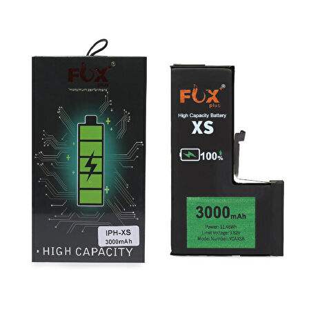  Apple iPhone XS Max ile Uyumlu Güçlendirilmiş Pil