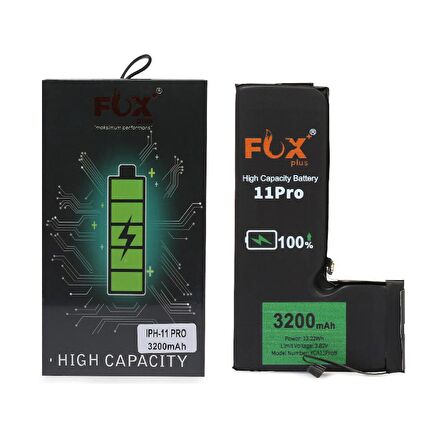  Apple iPhone 11 Pro Max ile Uyumlu Güçlendirilmiş Pil